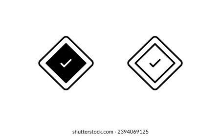 Priority icon design with white background stock illustration