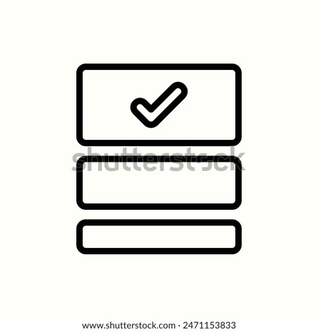 priority icon, isolated outline project set icon