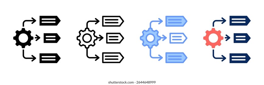 Priority icon sheet multiple style collection
