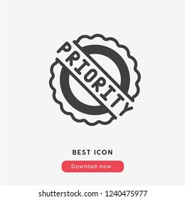 Priority icon vector