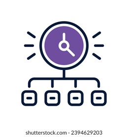 priority icon. vector dual tone icon for your website, mobile, presentation, and logo design.