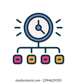 priority icon. vector filled color icon for your website, mobile, presentation, and logo design.