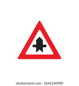 priority intersection icon symbol sign vector