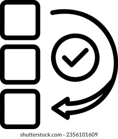 priority line icon illustration vector
