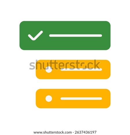 Priority List Vector for Urgent Tasks. Ranked checklist illustration, productivity boost icon, focused work concept.