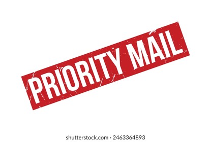 Vector de sello de goma de correo prioritario