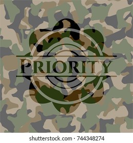 Priority on camo pattern