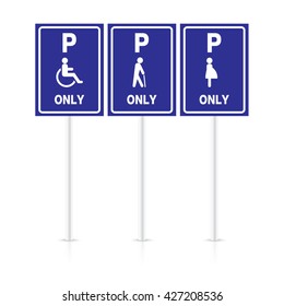 Priority parking for vehicles of people with disabilities.