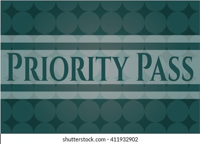 Priority Pass colorful card