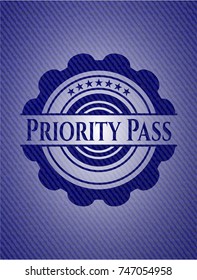 Priority Pass With Jean Texture