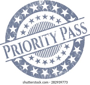 Priority Pass rubber stamp