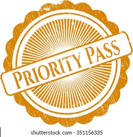 Priority Pass rubber texture
