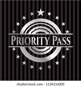 Priority Pass silver badge or emblem