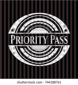 Priority Pass silver badge or emblem