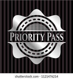 Priority Pass silver emblem