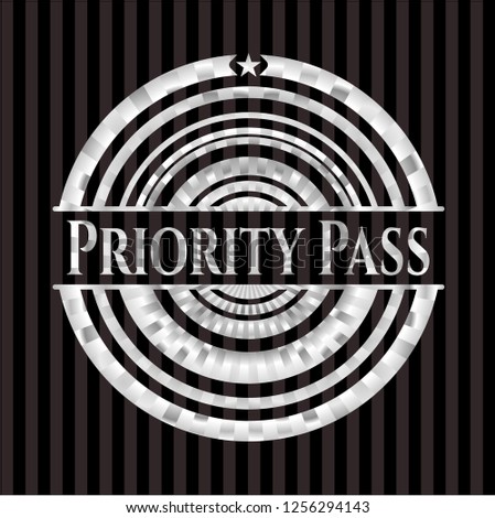 Priority Pass silver emblem