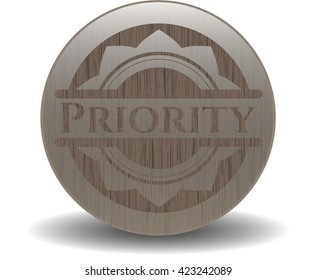 Priority realistic wood emblem