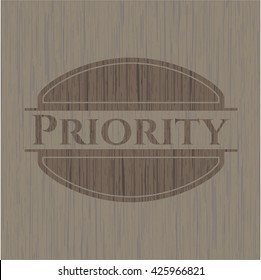 Priority realistic wood emblem