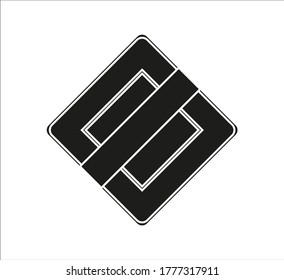 priority road traffic sign icon. illustration for web and mobile design.