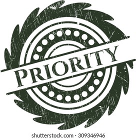 Sello de hule de caucho prioritario