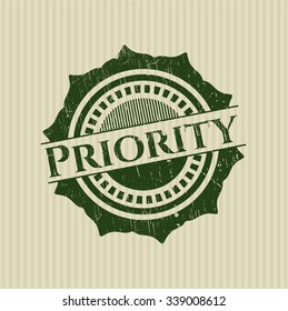 Priority rubber grunge texture seal
