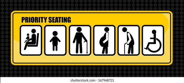 Priority Seating Public Information Sign