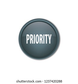 Priority vector button, web design element