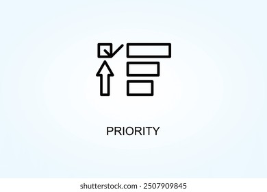 Priority Vector Or Logo Sign Symbol Illustration