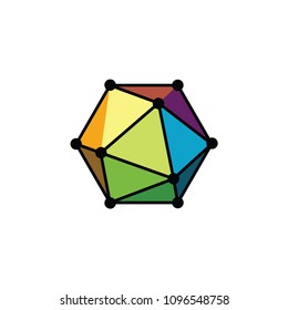 PRISM HEXAGON LOGO TEMPLATE