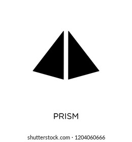 Prism icon. Prism symbol design from Geometry collection. Simple element vector illustration on white background.