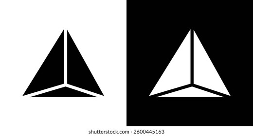 Prism icons vectors set in solid style.
