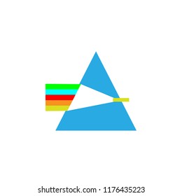prism illustration. Element of optometry icon for mobile concept and web apps. Colored prism illustration can be used for web and mobile