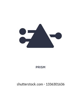 prism isolated icon. Simple element illustration from geometry concept. prism editable logo symbol design on white background. Can be use for web and mobile.