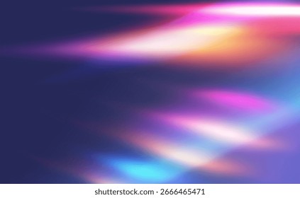 Prisma, Leck, Licht, abstrakte, Vektor schaffen eine strahlende PNG Overlay mit glühenden Regenbogenlinsen Fackel und transparente Kristallstreifen. Dieses PNG passt zu moderner Mode, Fantasie oder kosmischen Designs.