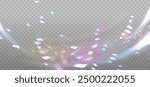 Prism light sparkles overlay, crystal diamond shine of lilac rainbow light with flares. Prism light glasses or lens flare spectrum of gem glass refraction and sunlight shiny dispersion. Vector