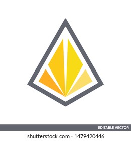 Prism Light Triangle Logo Symbol Logo