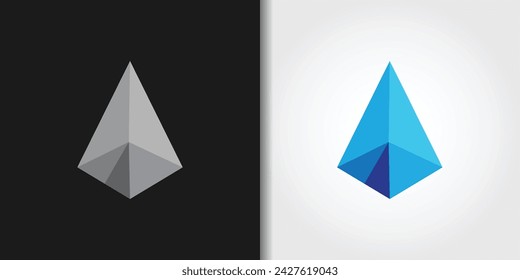 prism logo set vector color