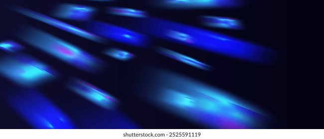 Superposición de prisma de los rayos del sol en la pared azul. Sombras borrosas en la habitación. Superposición suave de luz natural. Fondo Abstractas para la presentación del producto para studio.Natural diseño de luz.