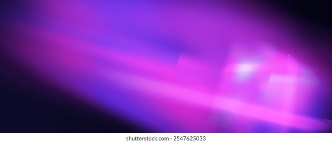 Prism overlay from the sun's rays on the blue wall. Blurred shadows in the room. Soft overlay of natural light. Abstract background for product presentation for studio.Natural light layout.