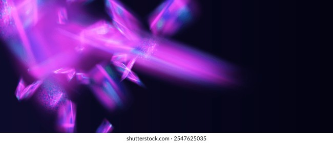 Prism overlay from the sun's rays on the blue wall. Blurred shadows in the room. Soft overlay of natural light. Abstract background for product presentation for studio.Natural light layout.
