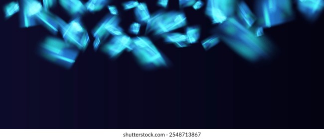 Superposición de prisma de los rayos del sol en la pared azul. Sombras borrosas en la habitación. Superposición suave de luz natural. Fondo Abstractas para la presentación del producto para studio.Natural diseño de luz.