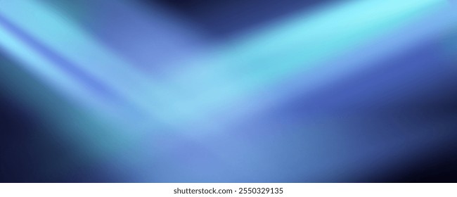 Superposición de prisma de los rayos del sol en la pared azul. Sombras borrosas en la habitación. Superposición suave de luz natural. Fondo Abstractas para la presentación del producto para studio.Natural diseño de luz.