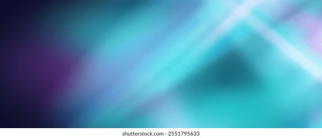 Prism overlay from the sun's rays on the blue wall. Blurred shadows in the room. Soft overlay of natural light. Abstract background for product presentation for studio.Natural light layout.