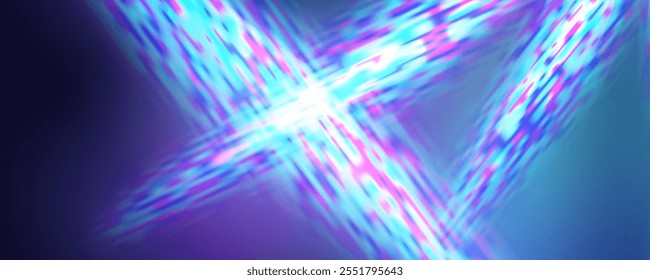 Prism overlay from the sun's rays on the blue wall. Blurred shadows in the room. Soft overlay of natural light. Abstract background for product presentation for studio.Natural light layout.