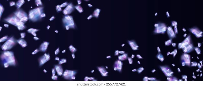 Prism overlay from the sun's rays on the blue wall. Blurred shadows in the room. Soft overlay of natural light. Abstract background for product presentation for studio.Natural light layout.