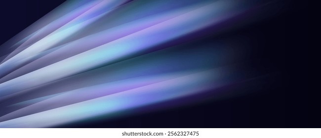 Prism overlay from the sun's rays on the blue wall. Blurred shadows in the room. Soft overlay of natural light. Abstract background for product presentation for studio.Natural light layout.