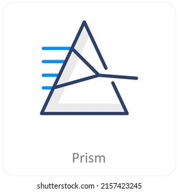 Prism And Physics Icon Concept