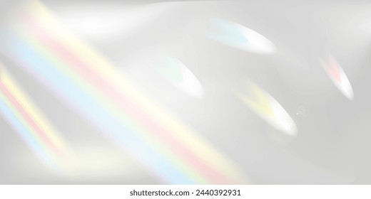 Prism rainbow color light background