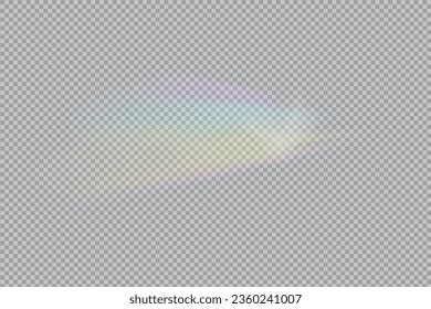 prism rainbow light. Overlay light effect. Stock vector illustration in realistic style.