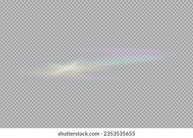prism rainbow light. Stock vector illustration in realistic style.